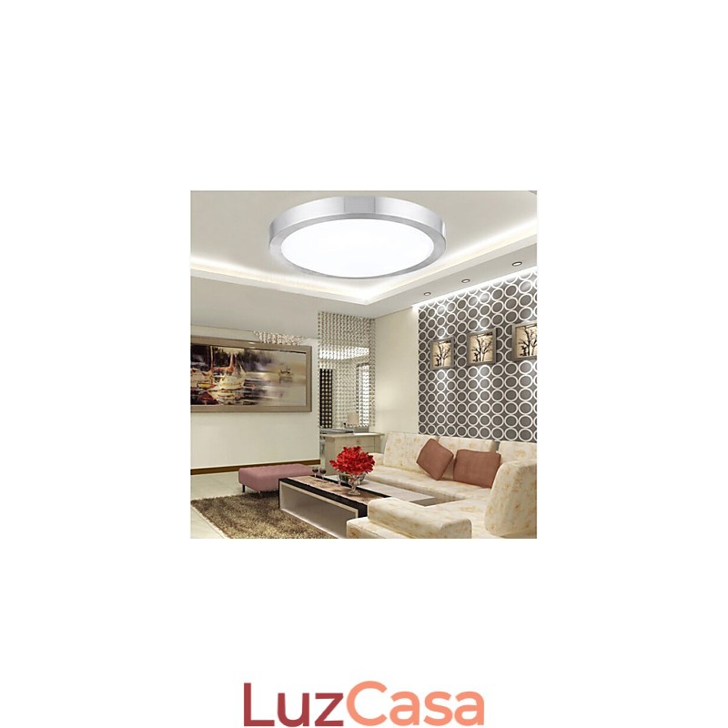 Luminárias embutidas 7W Luz redonda simples moderna Diâmetro 20CM