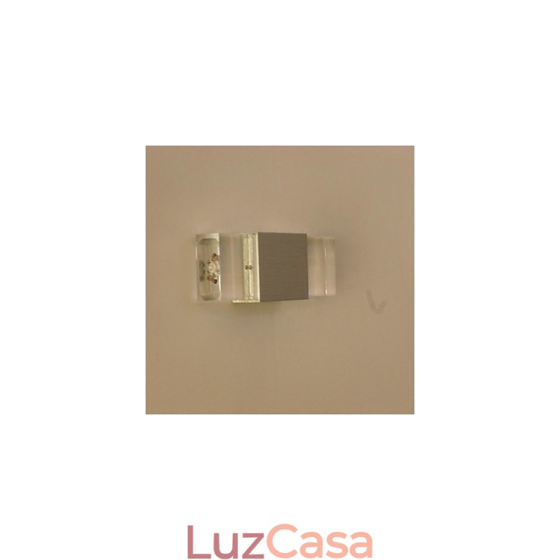 Luminária de parede quadrada de alumínio, modelo de bar criativo, arandelas de parede modernas e contemporâneas de metal