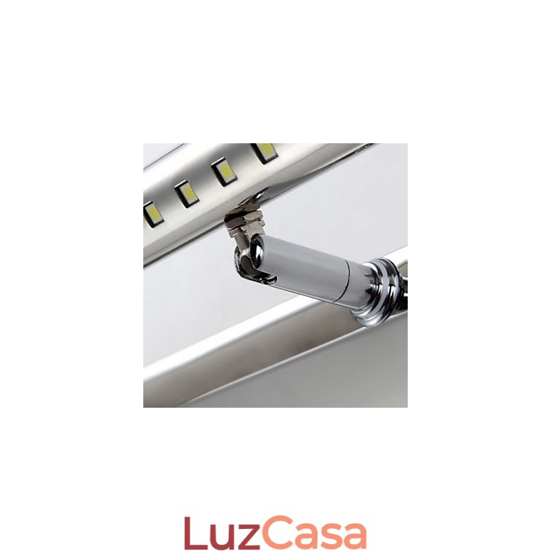 Espelho de luz para banheiro branco quente Ac100 240V