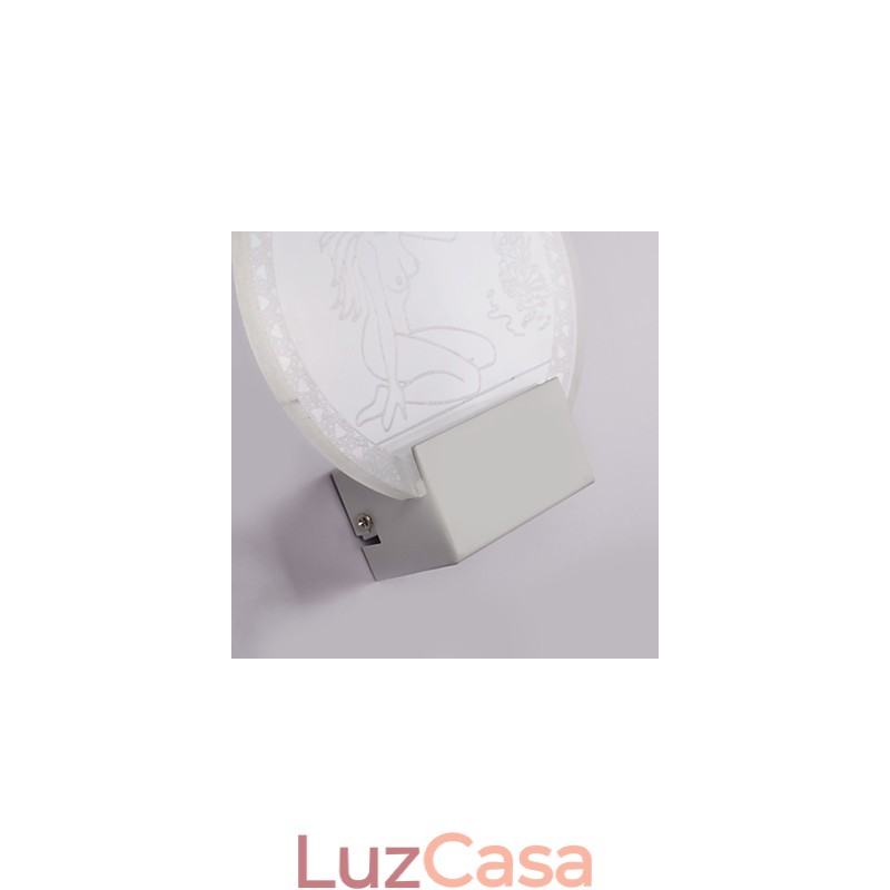 Luminária de parede acrílica PVC Lâmpada de luz Chip Moderna Contemporânea Metal 5W
