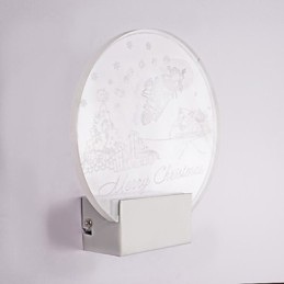 Luminária de parede acrílica PVC Luminária moderna contemporânea Metal