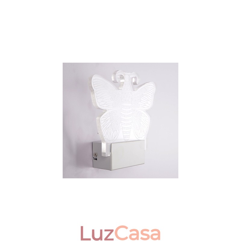 Luminária de parede acrílica PVC Luminária moderna contemporânea Metal