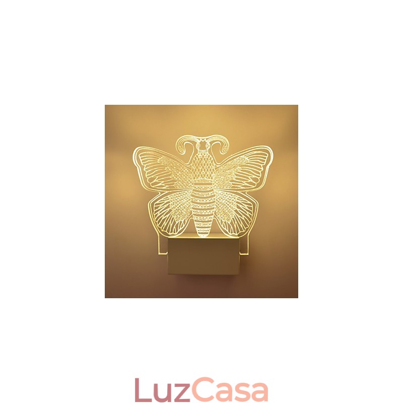 Luminária de parede acrílica PVC Luminária moderna contemporânea Metal