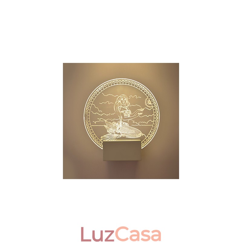 Luminária de parede acrílica PVC Luminária moderna contemporânea Metal
