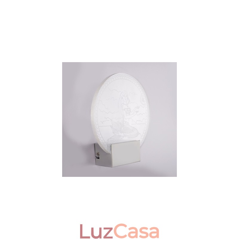 Luminária de parede acrílica PVC Luminária moderna contemporânea Metal