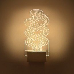 Luminária de parede acrílica PVC Lâmpada de luz Chip Moderna Contemporânea Metal