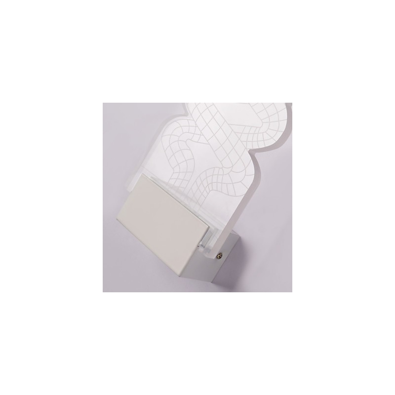 Luminária de parede acrílica PVC Lâmpada de luz Chip Moderna Contemporânea Metal