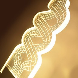 Luminária de parede acrílica PVC Lâmpada de luz Chip Moderna Contemporânea Metal