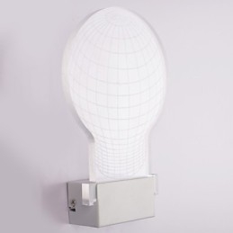 Luminária de parede acrílica PVC Lâmpada de luz Chip Moderna Contemporânea Metal