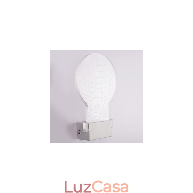 Luminária de parede acrílica PVC Lâmpada de luz Chip Moderna Contemporânea Metal