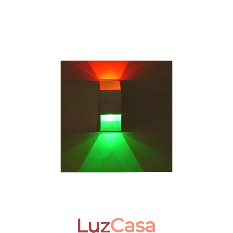Modelo de barra criativa trapezoidal dupla arandelas de parede modernas contemporâneas de metal
