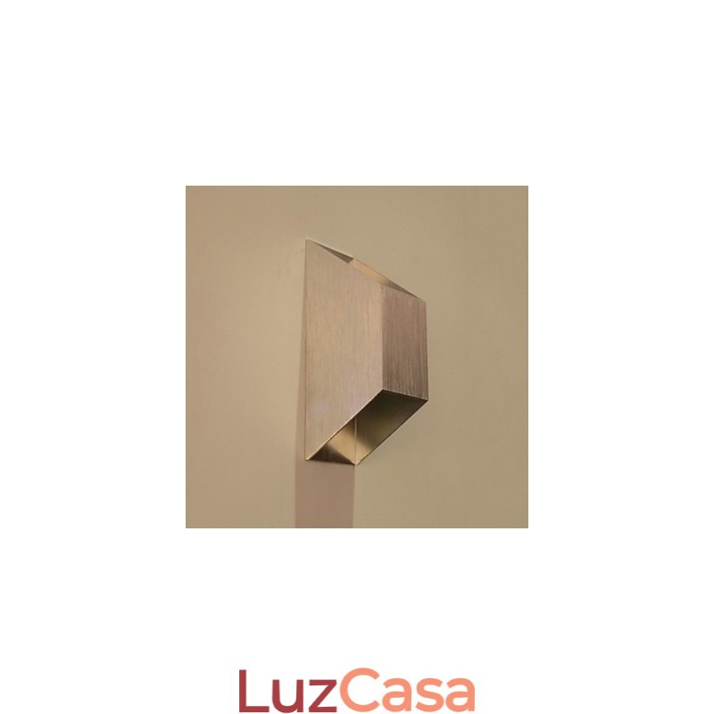 Modelo de barra criativa trapezoidal dupla arandelas de parede modernas contemporâneas de metal