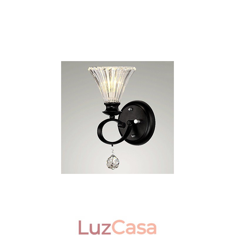 Apliques de parede Cristal Moderno Contemporâneo Metal