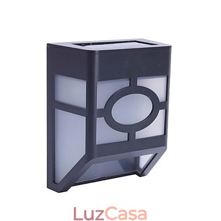 Luminária de parede com energia solar amarela quente para deck com 2 lanternas Luminária de parede com energia solar amarela quente para deck com 2 lanternas