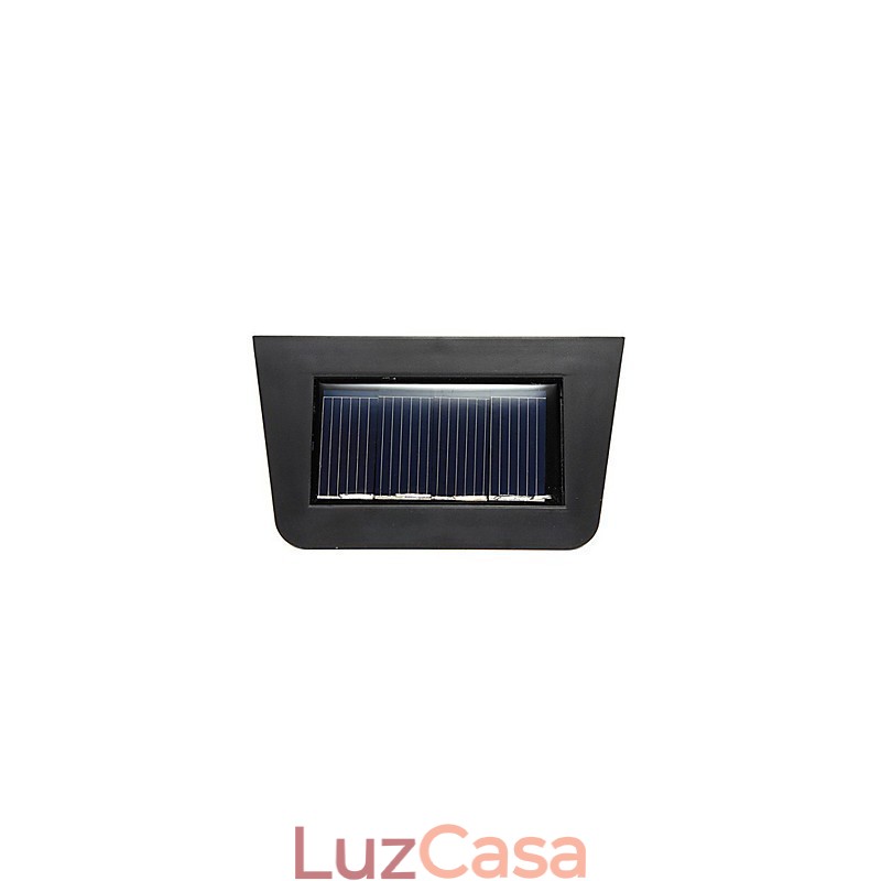 Luminária de parede com energia solar amarela quente para deck com 2 lanternas