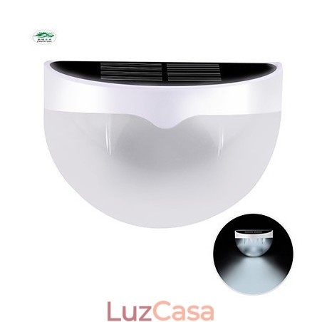 Lâmpada solar à prova d'água IP55 branca + preta Lâmpada solar à prova d'água IP55 branca + preta