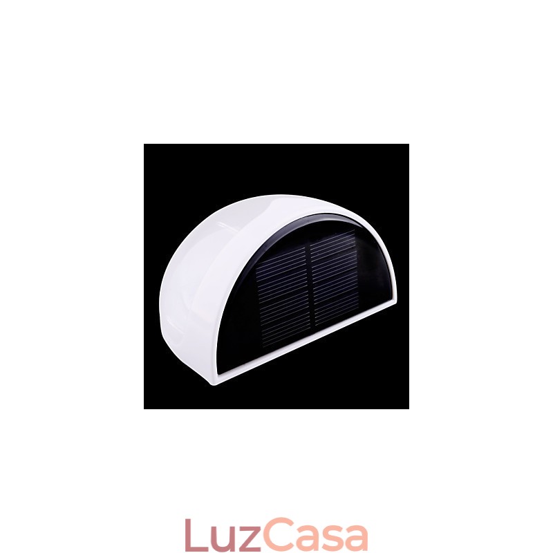 Lâmpada solar à prova d'água IP55 branca + preta