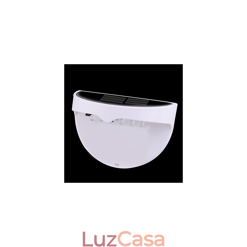 Lâmpada solar à prova d'água IP55 branca + preta