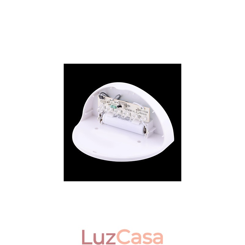 Lâmpada solar à prova d'água IP55 branca + preta