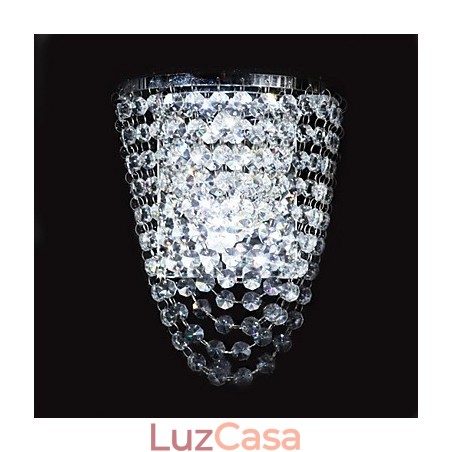 Luminárias de parede de cristal embutidas modernas contemporâneas de metal Luminárias de parede de cristal embutidas modernas contemporâneas de metal