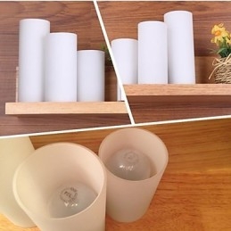 Luminária de parede Três luzes e vidro