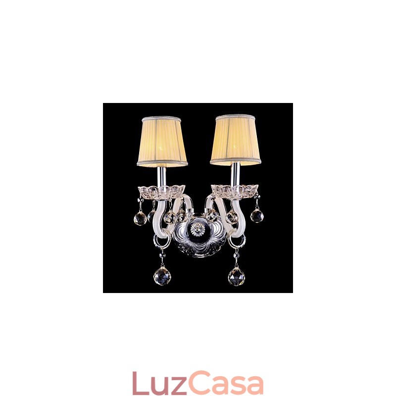 Cristal Mini Estilo Arandelas de Parede Vela Luzes de Parede Modernas Contemporâneas Vidro