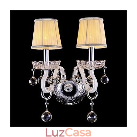 Cristal Mini Estilo Arandelas de Parede Vela Luzes de Parede Modernas Contemporâneas Vidro Cristal Mini Estilo Arandelas de Parede Vela Luzes de Parede Modernas Contemporâneas Vidro
