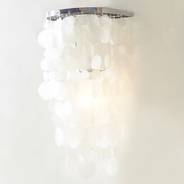 Luminária de parede elegante com 1 luz em branco quente