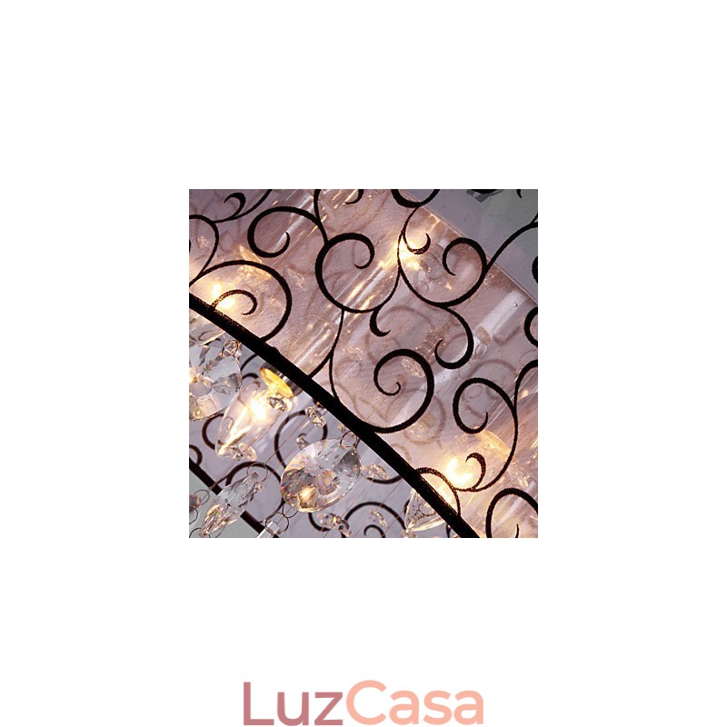 Tambor moderno contemporâneo cristal galvanizado metal montagem embutida