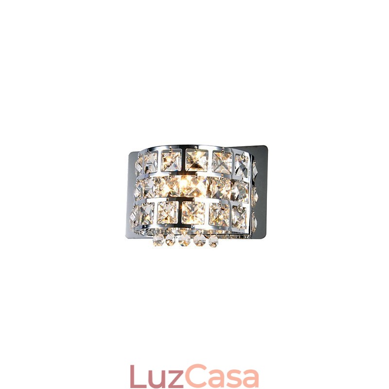 Luminárias de parede embutidas de cristal modernas contemporâneas G4 Metal