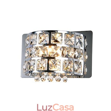 Luminárias de parede embutidas de cristal modernas contemporâneas G4 Metal Luminárias de parede embutidas de cristal modernas contemporâneas G4 Metal