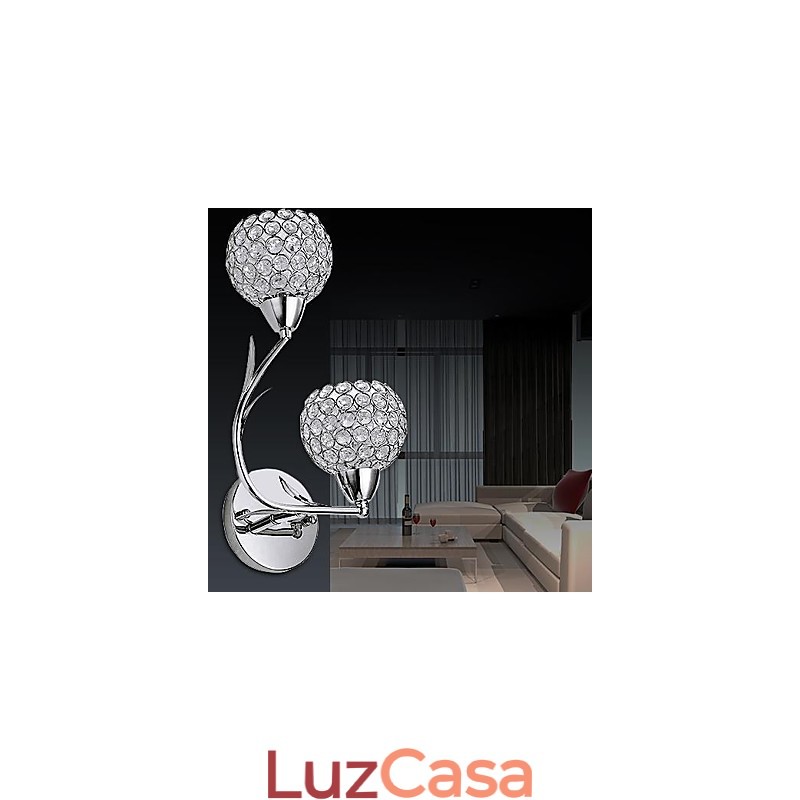 Apliques de parede de cristal Metal moderno e contemporâneo