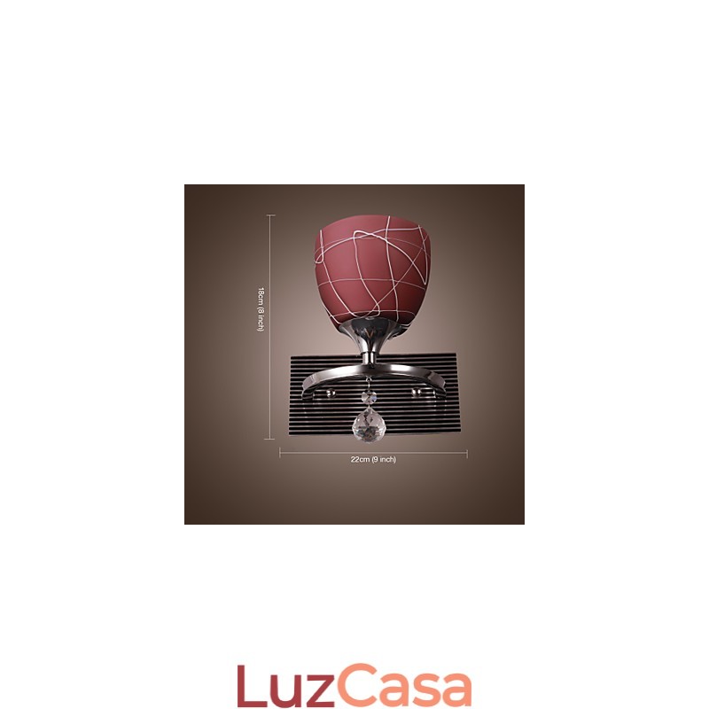 Luminária de parede de alta qualidade com 1 luz