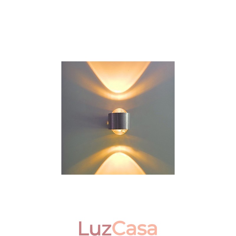 Luminárias de parede embutidas modernas contemporâneas de metal
