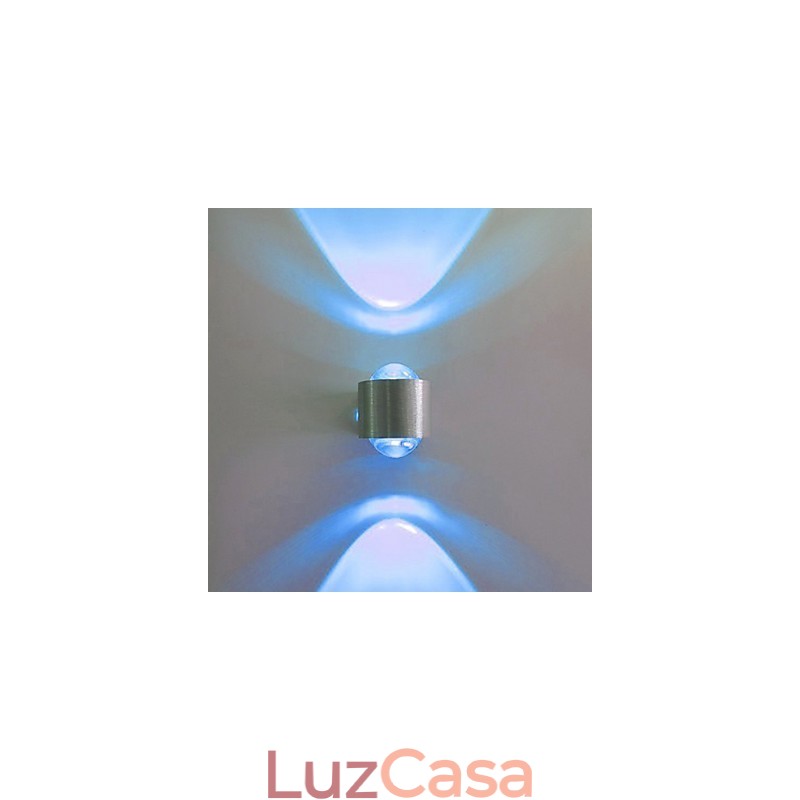 Luminárias de parede embutidas modernas contemporâneas de metal