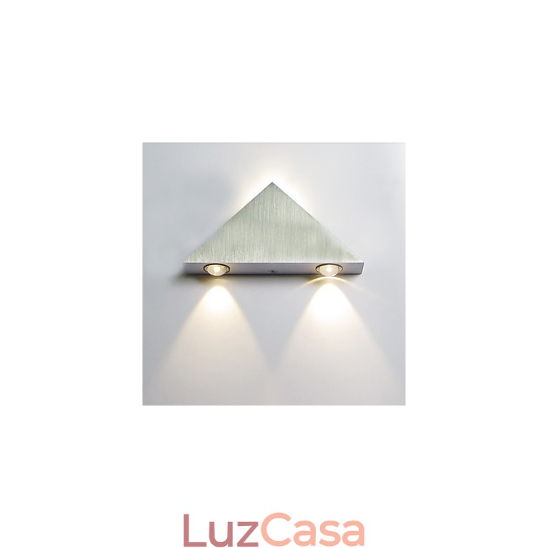 Luminárias de parede embutidas modernas contemporâneas de metal