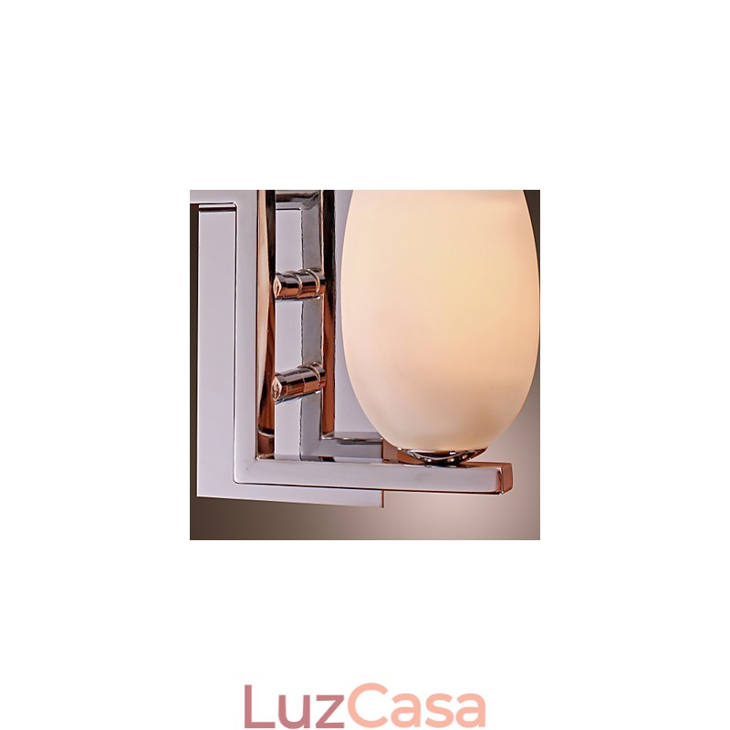 Luminária de parede de cristal com 2 luzes em formato de garrafa