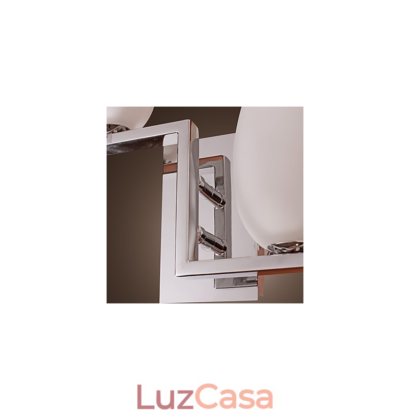Luminária de parede de cristal com 2 luzes em formato de garrafa