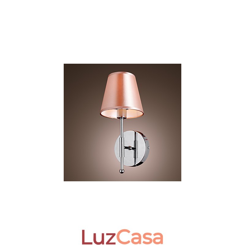 Luminária de parede de design simples com luz quente