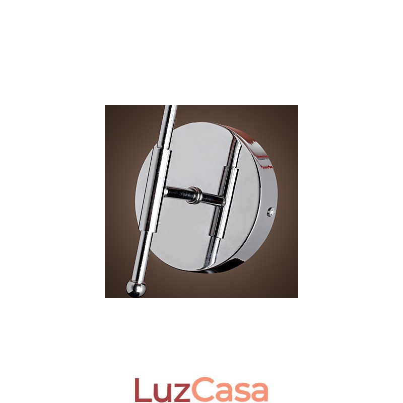 Luminária de parede de design simples com luz quente