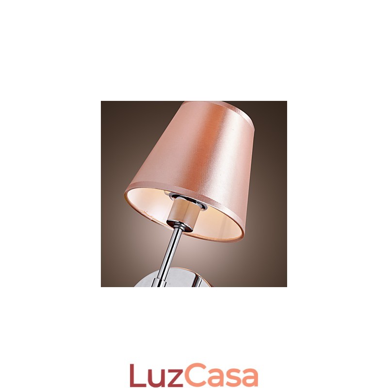 Luminária de parede de design simples com luz quente