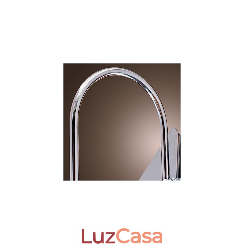 Luminária de parede com gota de cristal elegante