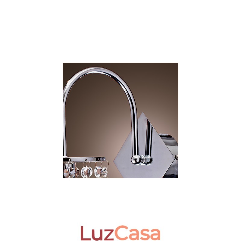 Luminária de parede com gota de cristal elegante
