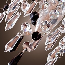 Luminária de parede com gota de cristal elegante