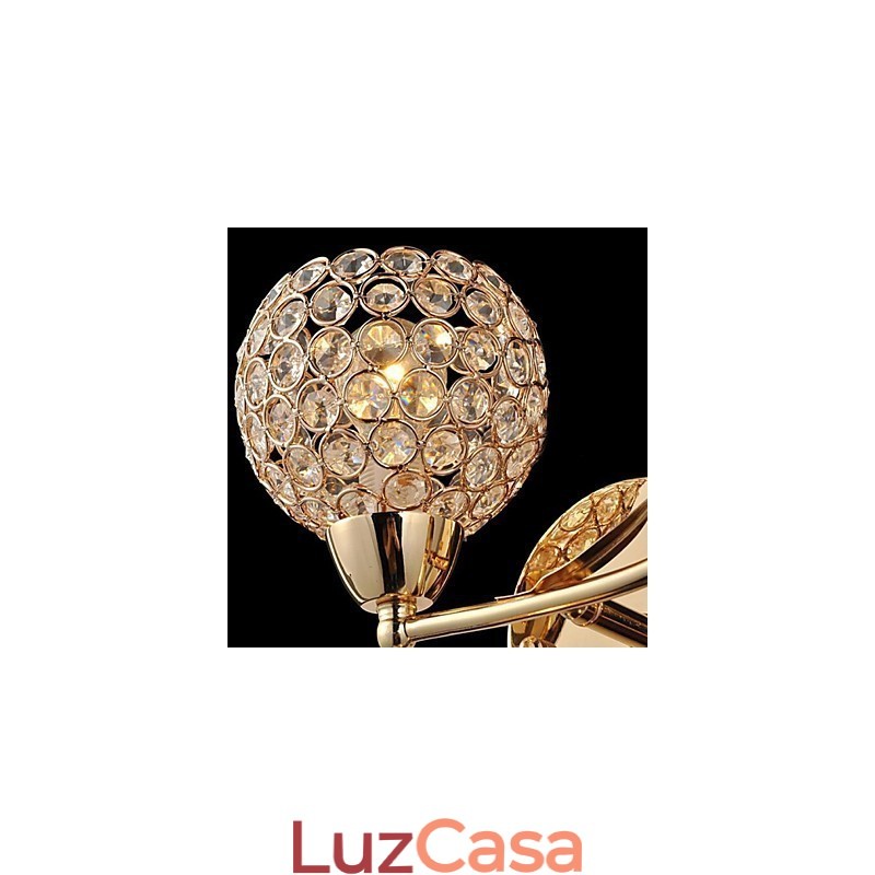 Arandelas de parede de cristal Luzes de parede de leitura Modernas contemporâneas Metal