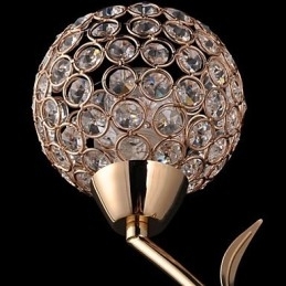 Arandelas de parede de cristal Luzes de parede de leitura Modernas contemporâneas Metal