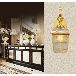 Lâmpada externa Lâmpada de jardim Lâmpada externa Lâmpada de cobre completo