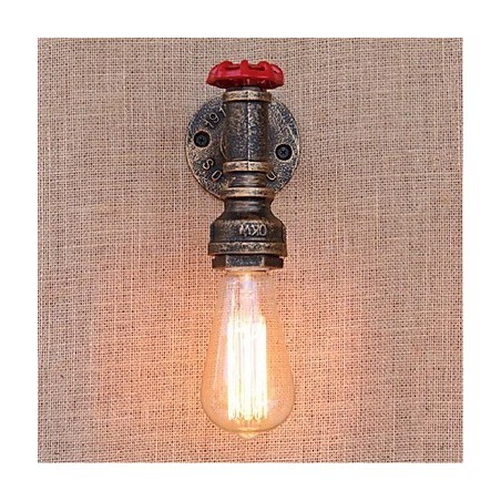 Nostalgia Simple Water Pipe Decorativo Pequeno Luminária de Parede Luz de Parede Nostalgia Simple Water Pipe Decorativo Pequeno Luminária de Parede Luz de Parede