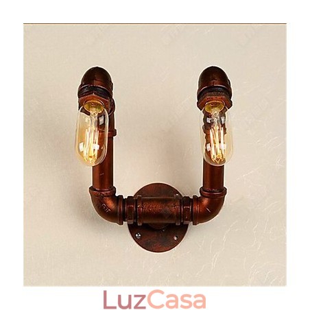American Bar Xiang Quarto Corredor Tubo de Água Luminária de Parede Retro Industrial Luminária de Parede de Ferro American Bar Xiang Quarto Corredor Tubo de Água Luminária de Parede Retro Industrial Luminária de Parede de Ferro