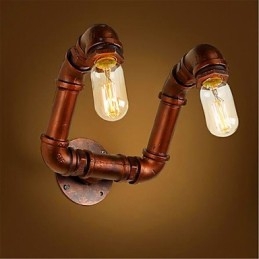 American Bar Xiang Quarto Corredor Tubo de Água Luminária de Parede Retro Industrial Luminária de Parede de Ferro